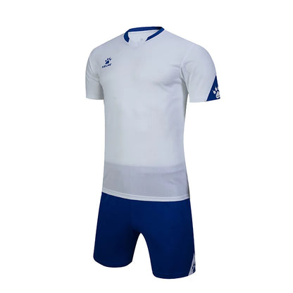 KELME Custom Men's Football Uniforms Soccer Jerseys Men Tracksuit Sportswear Short Sleeves Jersey Soccer Shorts Suit 3801099