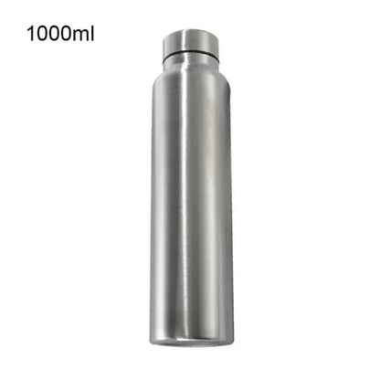 1000ML Stainless Steel Sport Bottle Single-Layer Red Water Cup Metal Flask Drinkware Camping Sports Gym