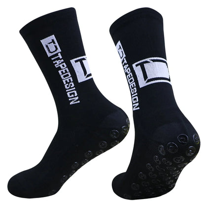 1 Pair Non Slip Soccer Socks Men Non Skid Grip Football Basketball Sport Cycling Socks