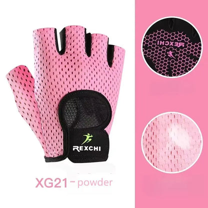 Gym Gloves Fitness Weight Lifting Gloves Body Building Training Sports Gloves Workout Half Finger Hand Protector for Women Men