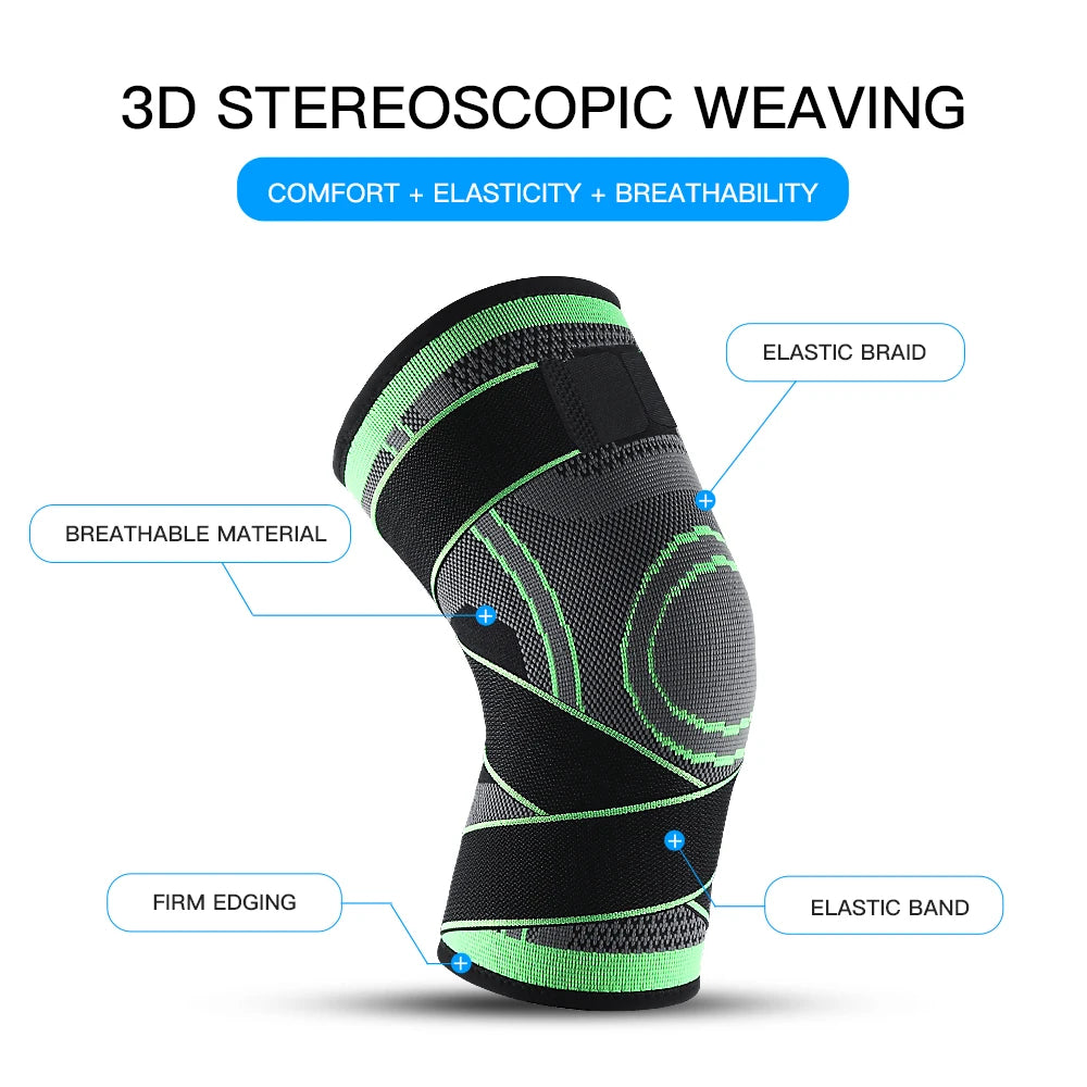 Sports Compression Knee Brace Elastic Support Pads Knee Pads Fitness Equipment Volleyball Basketball Cycling 2023