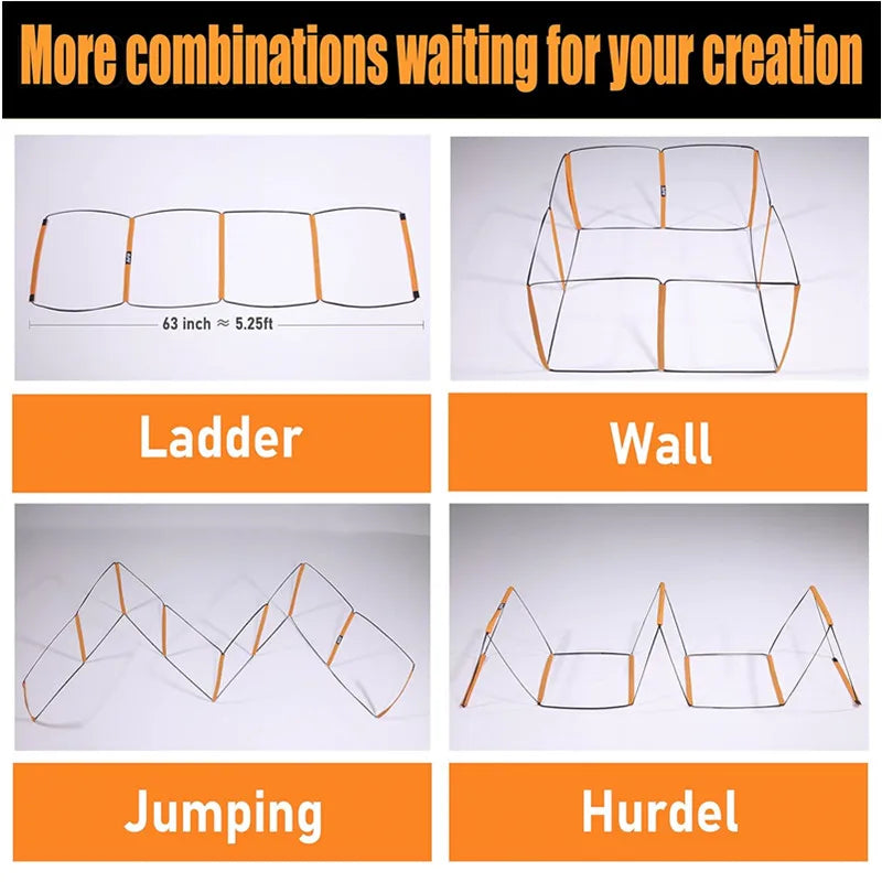 AMYOGA Dual-Purpose Soccer Training Jump Ladder