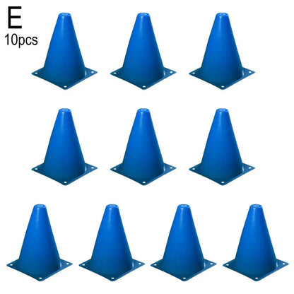 10 pcs Soccer Marker Cones Football Marking Cup Portable Lightweight kate Marker Cones Roller Soccer Training Equipment