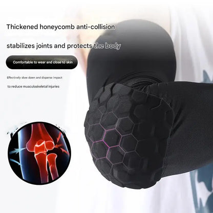 1pcs Honeycomb Arm Guard – Breathable Sports Elbow Pad for Fitness & Basketball