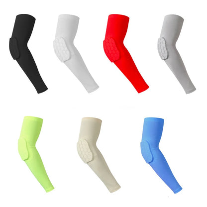 1pcs Honeycomb Arm Guard – Breathable Sports Elbow Pad for Fitness & Basketball