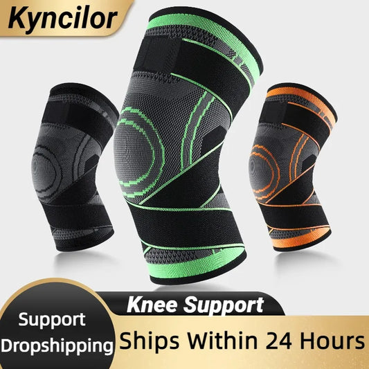 Sports Compression Knee Brace Elastic Support Pads Knee Pads Fitness Equipment Volleyball Basketball Cycling 2023