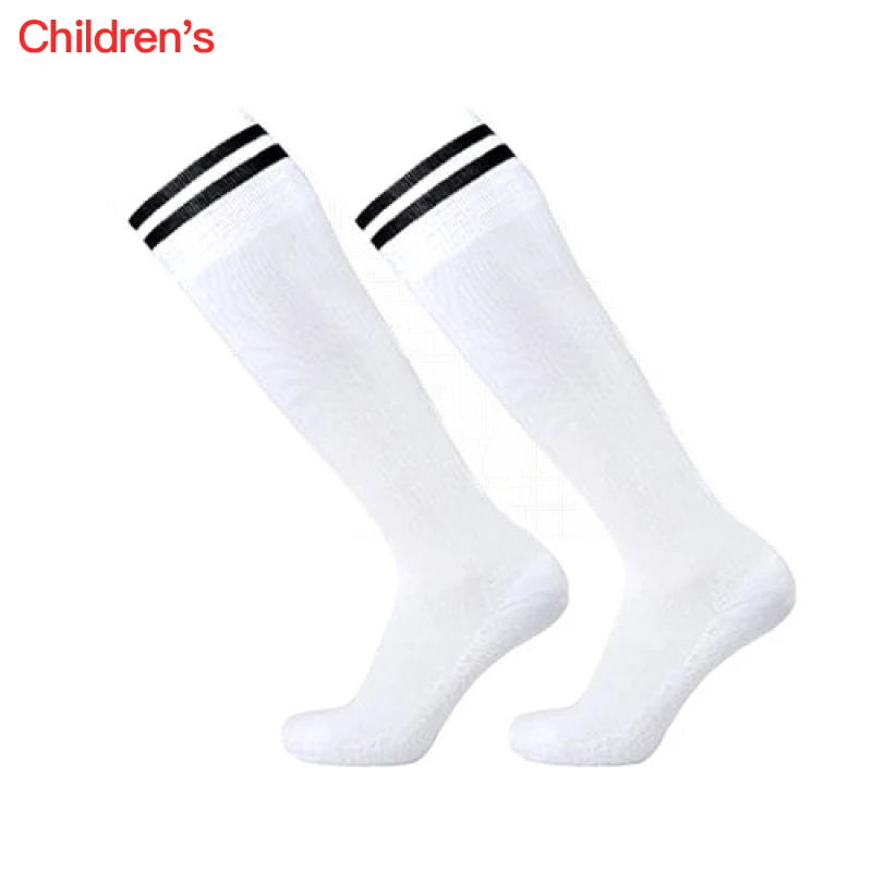 1 Pair Football Sports Socks Long  Knee Cotton Spandex Kids   Legging Stockings Soccer Baseball Ankle Adults Children Socks