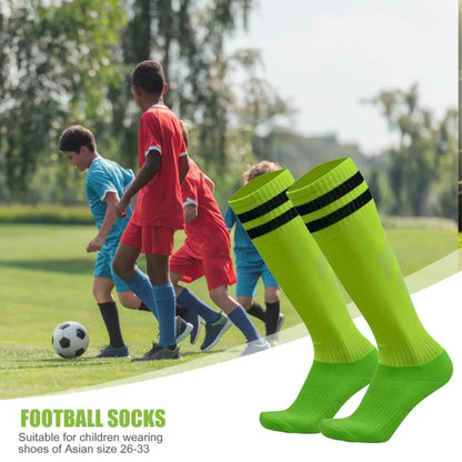 1 Pair Football Sports Socks Long  Knee Cotton Spandex Kids   Legging Stockings Soccer Baseball Ankle Adults Children Socks