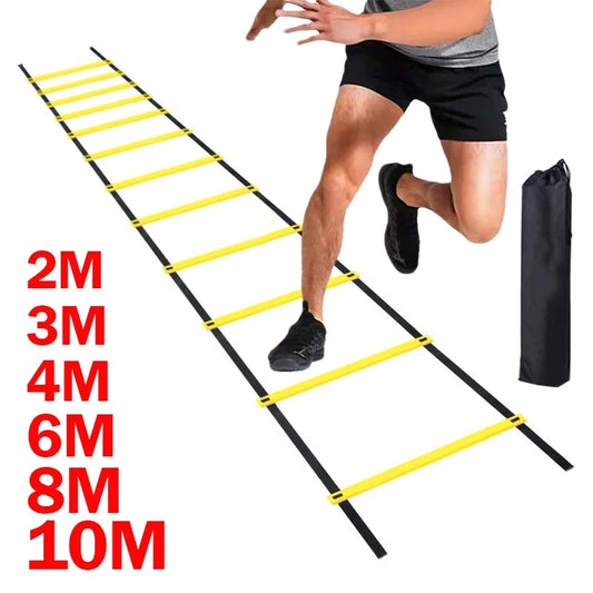 Agility Ladder Nylon Straps Soccer Football Speed Training Ladder Equipment Sports Fitness Running Warm-Up Training Ladder Tool