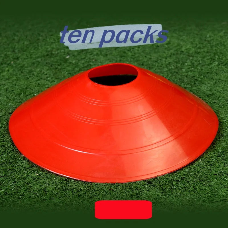 10 PE football training equipment, thickened round mouth marking plate, suitable for outdoor sports football training