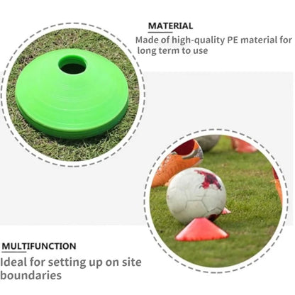 10 PE football training equipment, thickened round mouth marking plate, suitable for outdoor sports football training