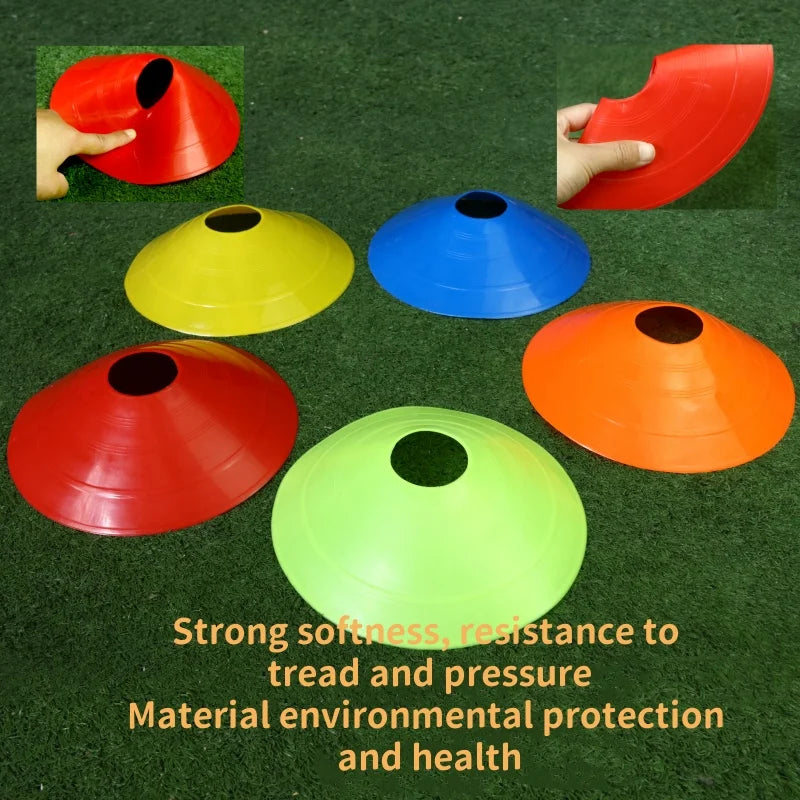 10 PE football training equipment, thickened round mouth marking plate, suitable for outdoor sports football training