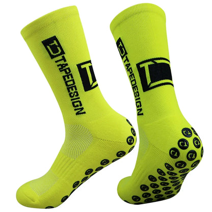 1 Pair Non Slip Soccer Socks Men Non Skid Grip Football Basketball Sport Cycling Socks